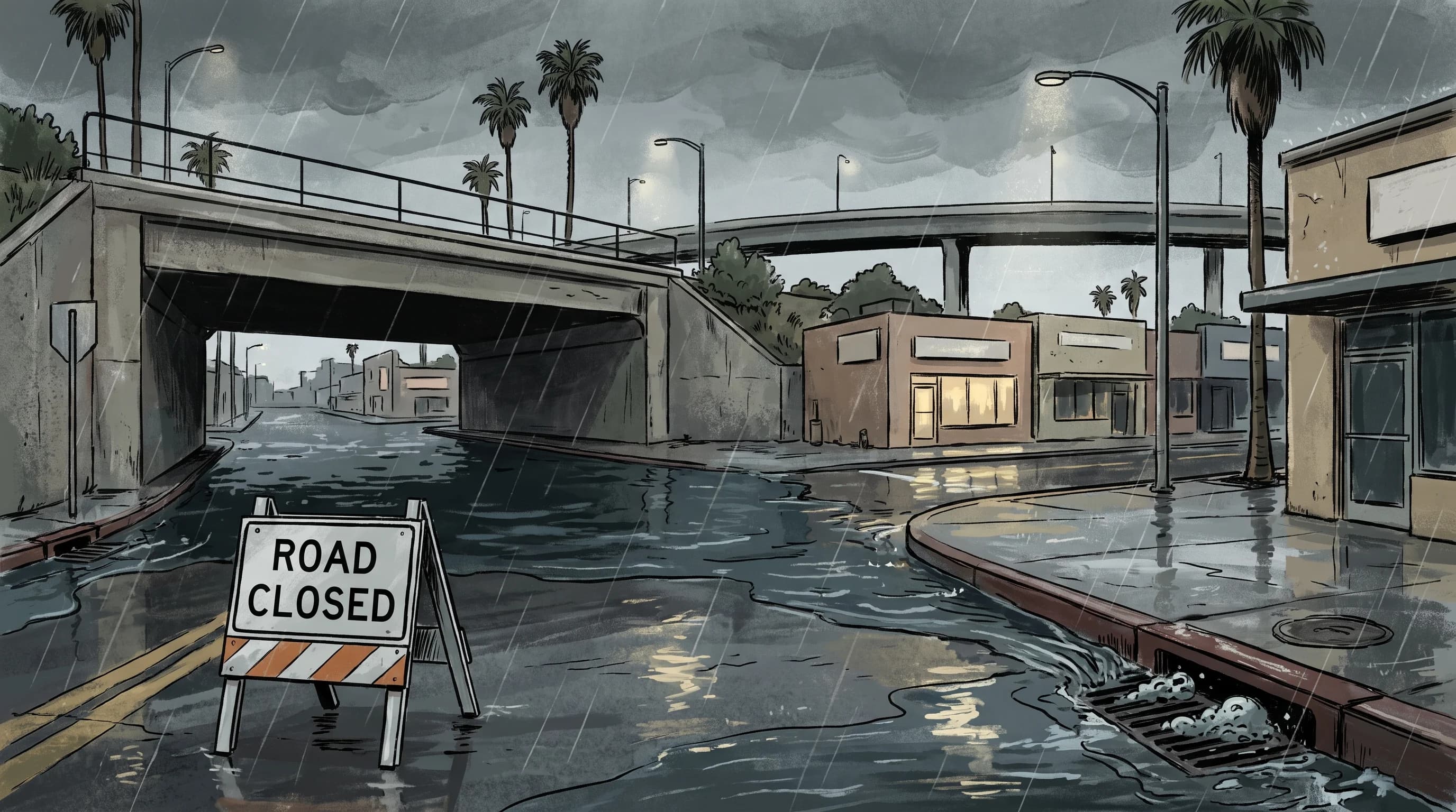 Why Long Beach Floods Fast: Flat Streets, High Tide