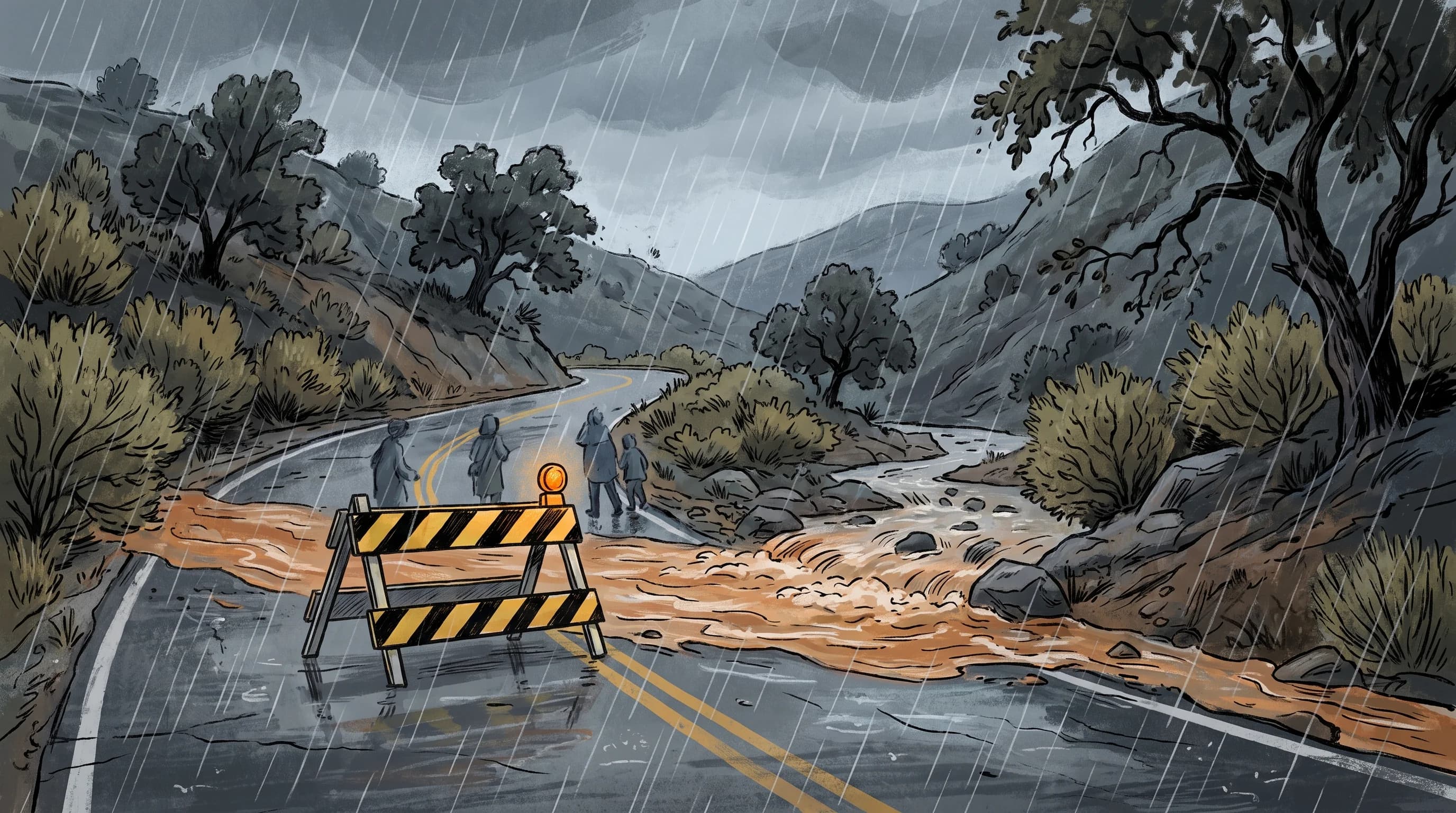 Orange County Flash Floods: Canyons, Flats, Tides