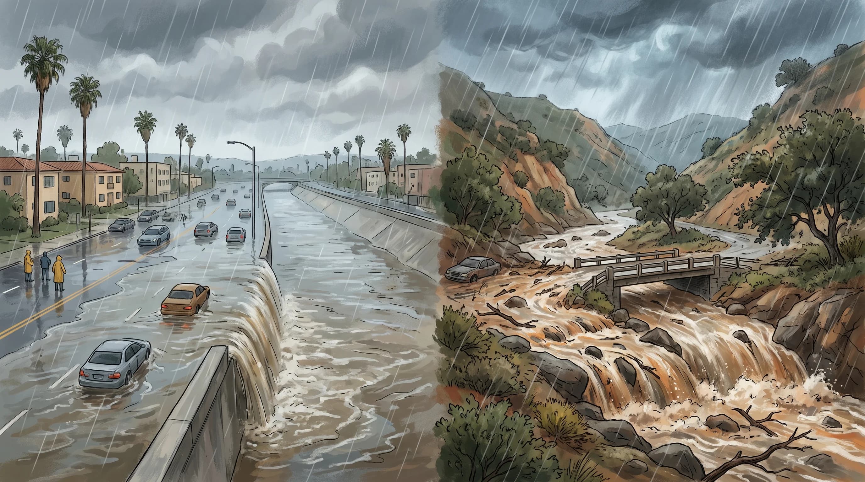 Flood vs. Flash Flood: What LA's Alerts Mean