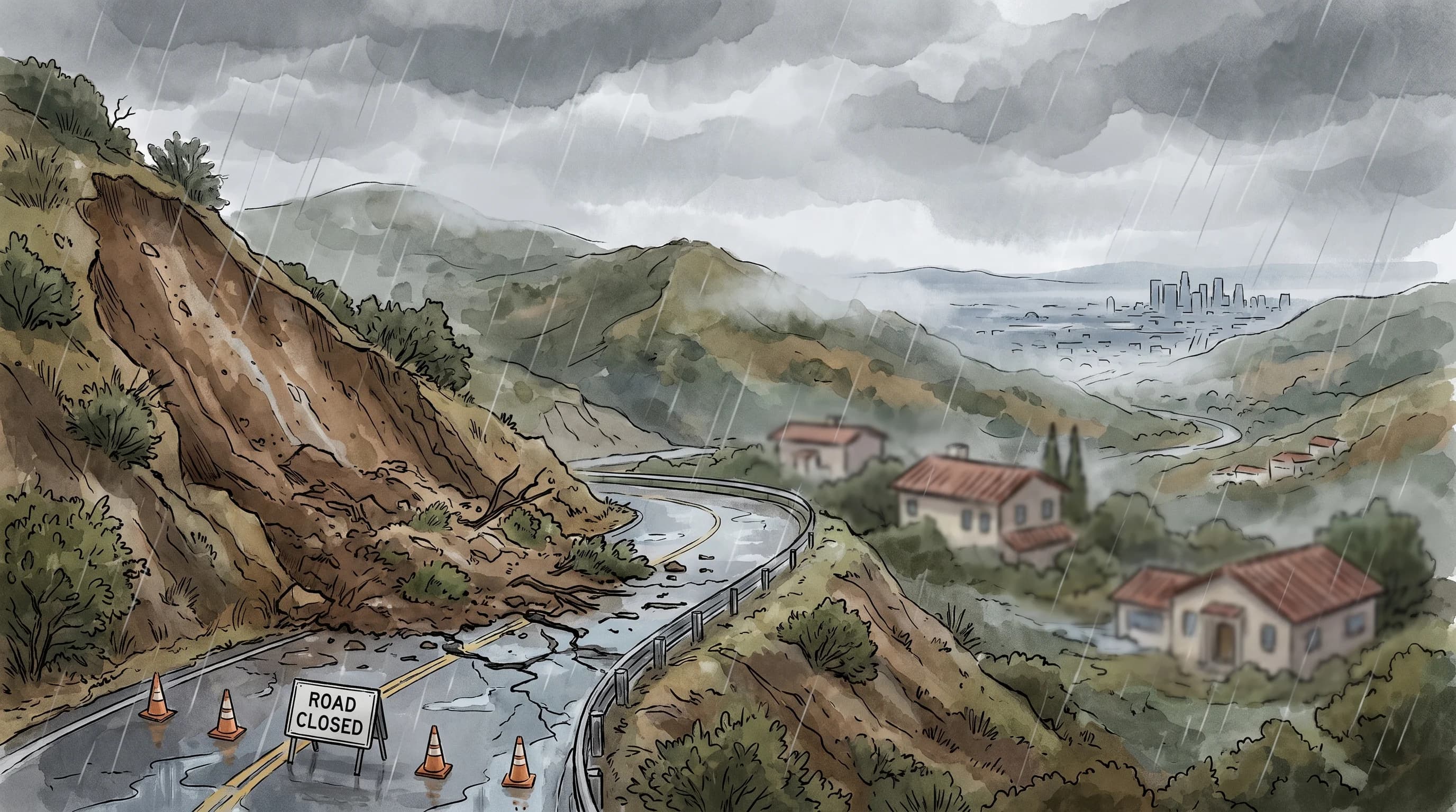 Mudslides in LA: Why Hills Give Way After Rain