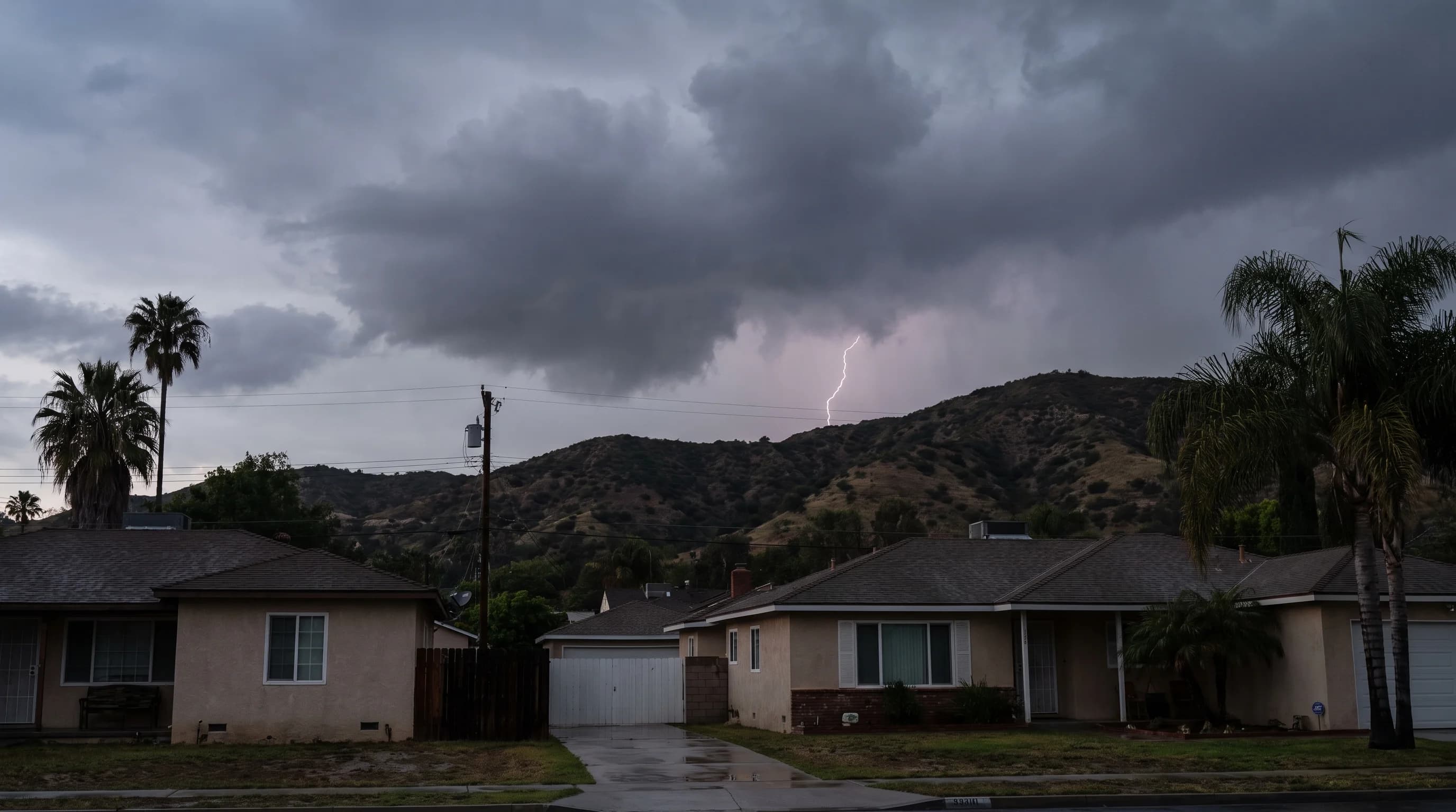 LA Storms Rare at Coast, Routine in the Mountains