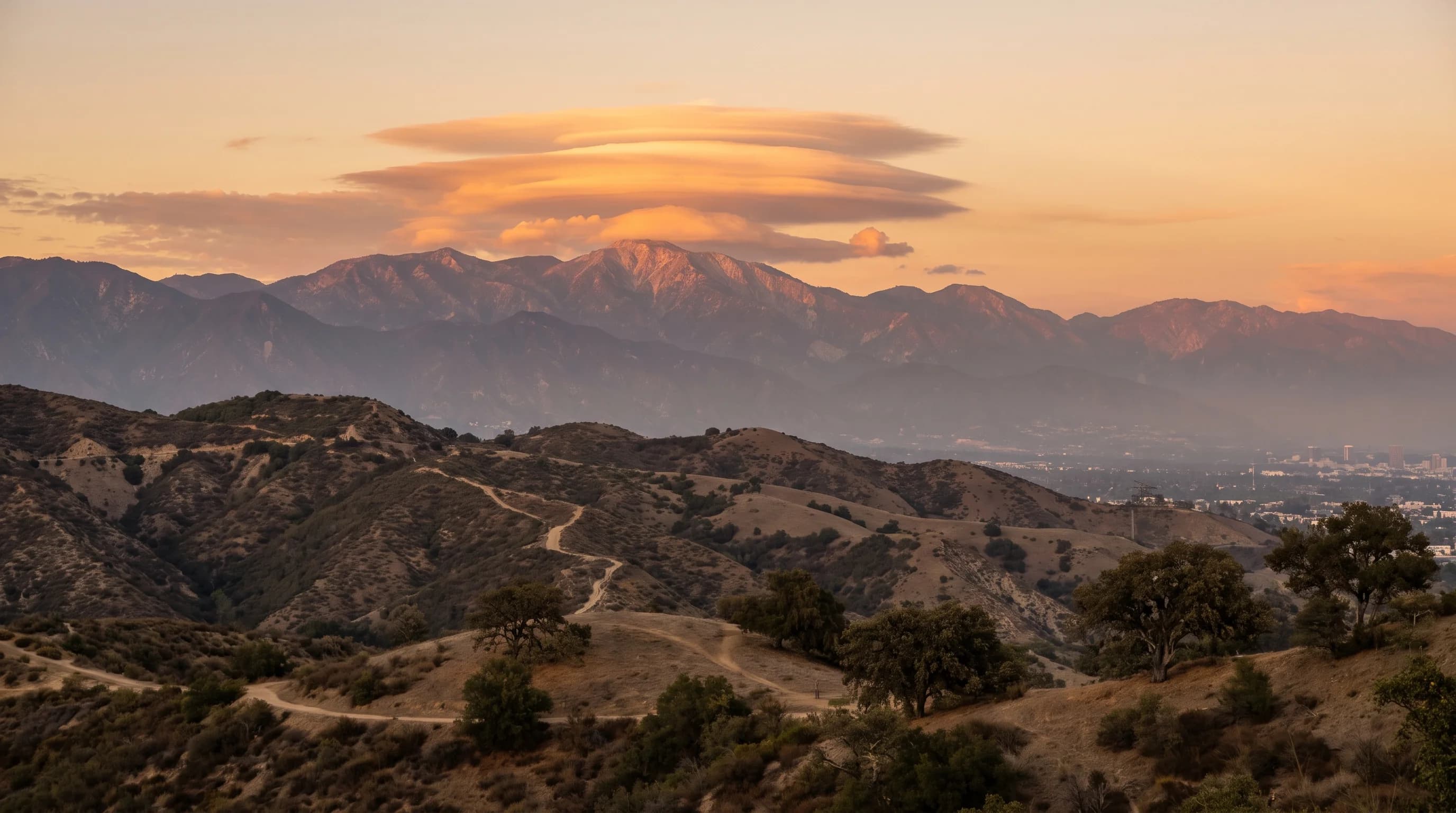 San Gabriel Lenticular Clouds: The Mountain Wave