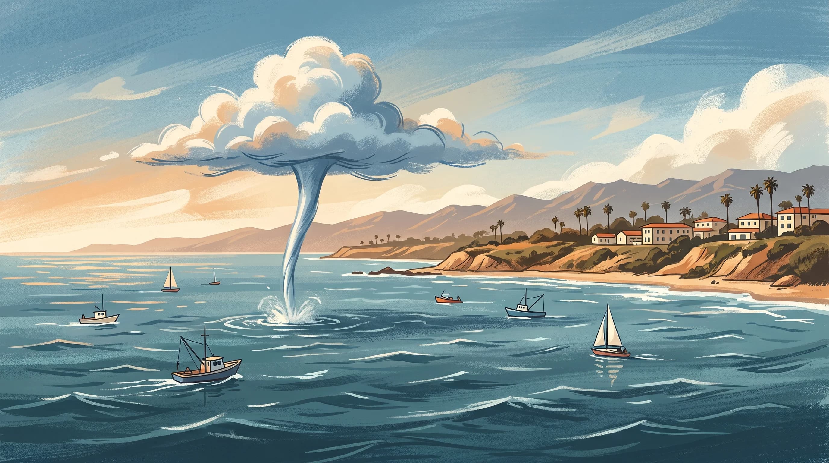 Waterspouts Off SoCal: When One Becomes a Tornado